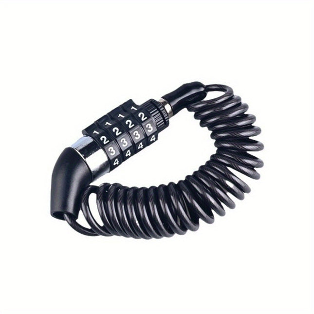 Heavy-Duty Anti-Theft Helmet Lock – Telescopic Cable & Combo