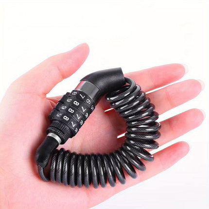 Heavy-Duty Anti-Theft Helmet Lock – Telescopic Cable & Combo