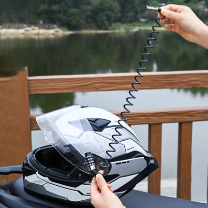 Heavy-Duty Anti-Theft Helmet Lock – Telescopic Cable & Combo