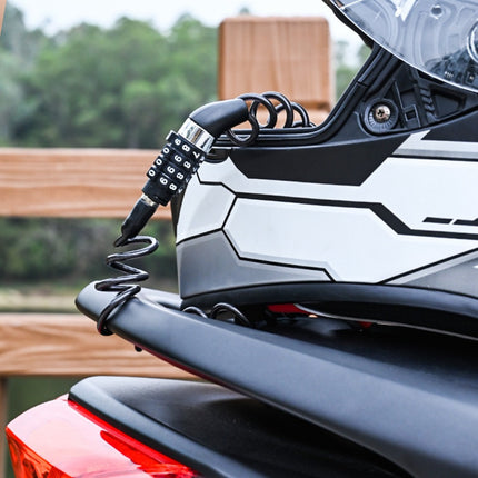 Heavy-Duty Anti-Theft Helmet Lock – Telescopic Cable & Combo