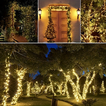 Solar LED String Lights - 8 Modes for Garden & Tree Decor