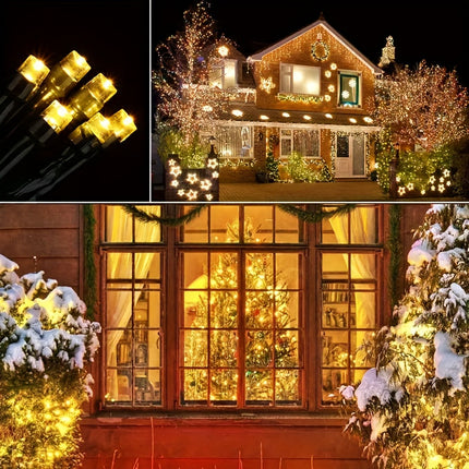 Solar LED String Lights - 8 Modes for Garden & Tree Decor
