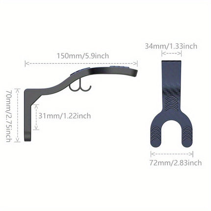 Wall-Mounted Motorcycle Helmet Hook – Multipurpose Storage