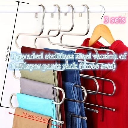 Stainless Steel Multi-Layer Pants Rack