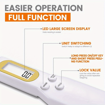 Precision Digital Kitchen Scale - Handy Measuring Spoon