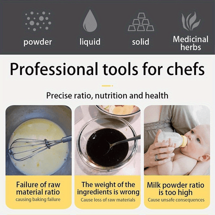Precision Digital Kitchen Scale - Handy Measuring Spoon