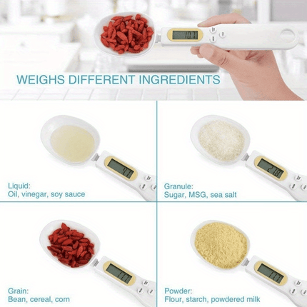 Precision Digital Kitchen Scale - Handy Measuring Spoon