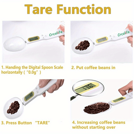 Precision Digital Kitchen Scale - Handy Measuring Spoon