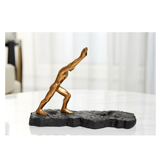 Elegant European-Inspired Resin Wine Rack – Creative Character Design