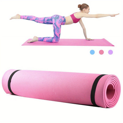 4mm EVA Non-Slip Yoga Mat for Home Gym & Yoga
