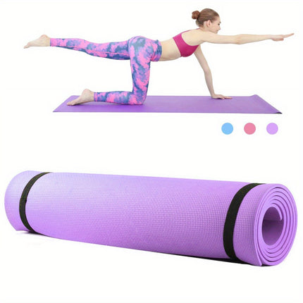 4mm EVA Non-Slip Yoga Mat for Home Gym & Yoga