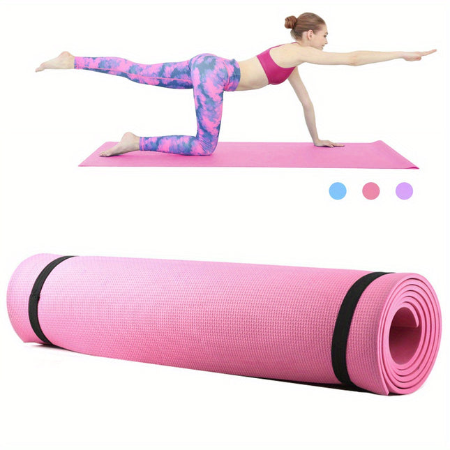 4mm EVA Non-Slip Yoga Mat for Home Gym & Yoga