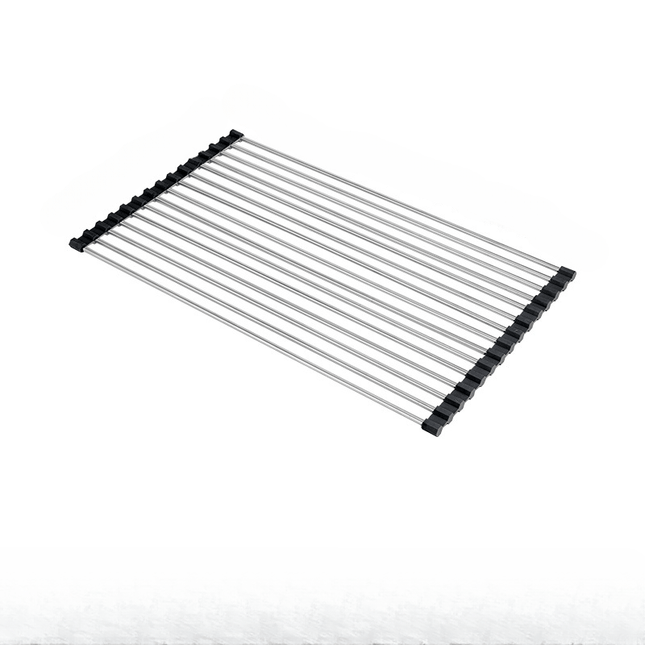 WONGIRL Stainless Steel Roll-Up Dish Drying Rack - Foldable