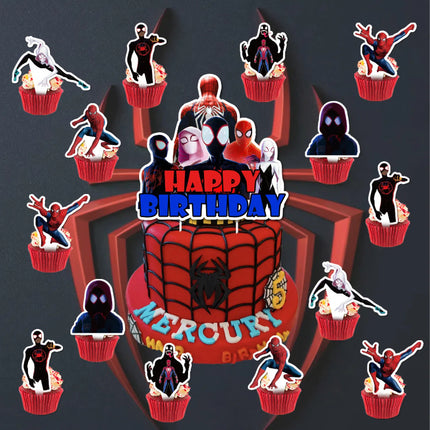 38pcs Spider-Man Party Decor Set