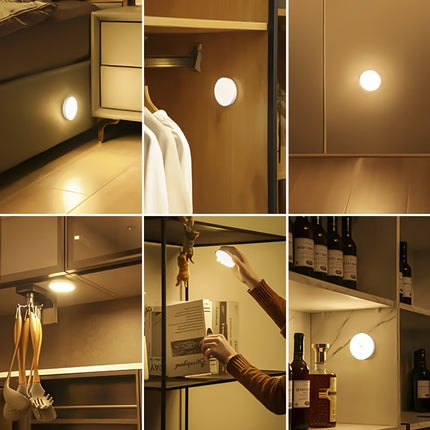 Smart Motion-Activated LED Night Light – USB Rechargeable