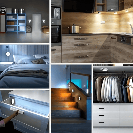 Smart Motion-Activated LED Night Light – USB Rechargeable
