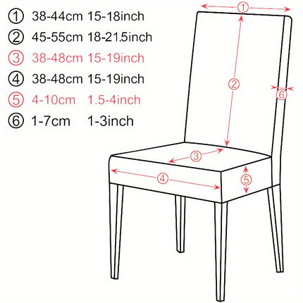 Leorate Premium Stretch Jacquard Dining Chair Covers - 2pcs/4pcs Set