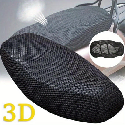 Breathable 3D Mesh Motorcycle Seat Cover – Anti-Skid Comfort