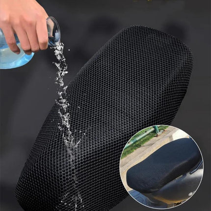 Breathable 3D Mesh Motorcycle Seat Cover – Anti-Skid Comfort