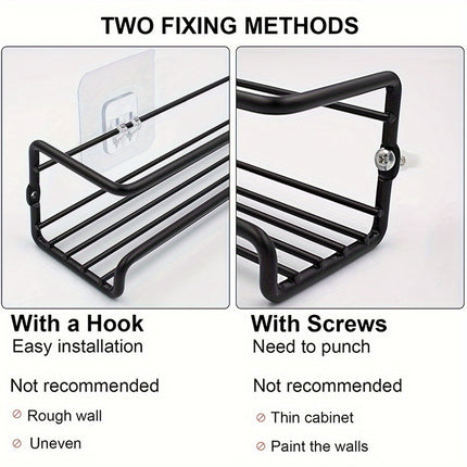 Iron Art Wall-Mounted Spice Rack – No Punching