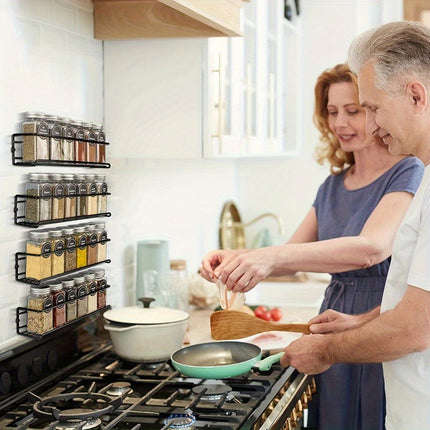 Iron Art Wall-Mounted Spice Rack – No Punching