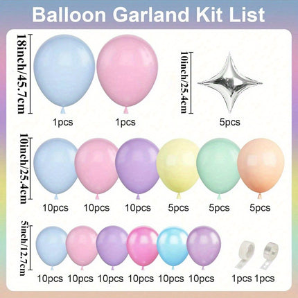 115pcs/ 46pcs Unicorn Balloons Arch Garland Kit
