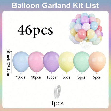 115pcs/ 46pcs Unicorn Balloons Arch Garland Kit