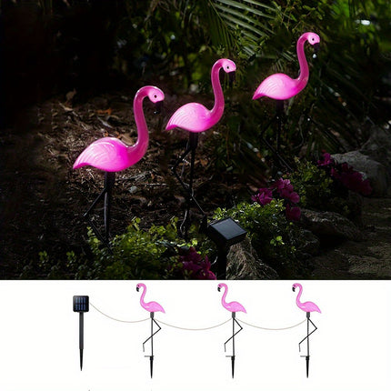 Solar Flamingo Lights - Fun Outdoor Garden Decor