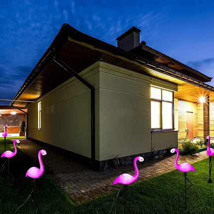 Solar Flamingo Lights - Fun Outdoor Garden Decor