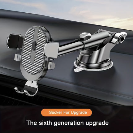 Dashboard Suction Cup Car Phone Holder – Telescopic & Rotating