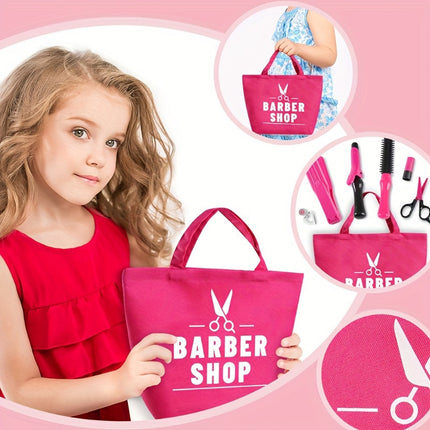 Deluxe Pink Barber Shop Playset