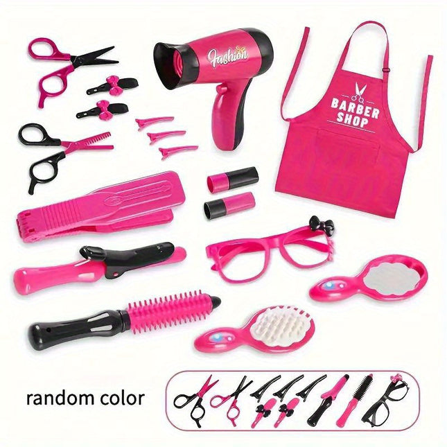 Deluxe Pink Barber Shop Playset