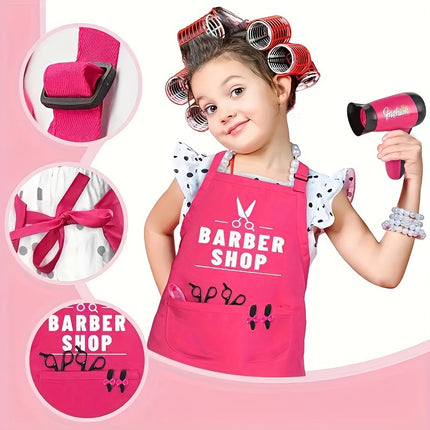 Deluxe Pink Barber Shop Playset