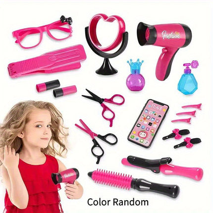 Deluxe Pink Barber Shop Playset