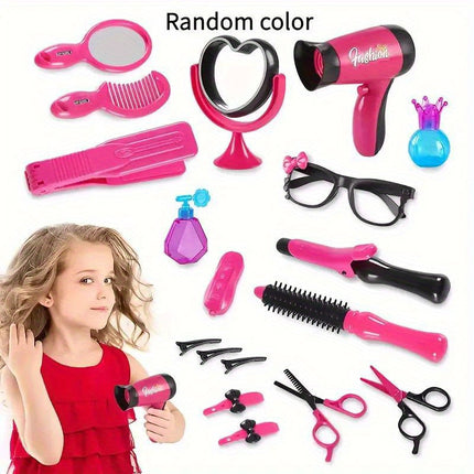 Deluxe Pink Barber Shop Playset