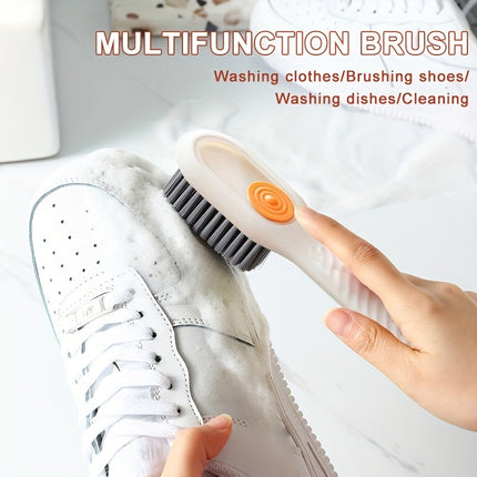Luxury Soft Bristle Shoe Brush with Liquid Holder