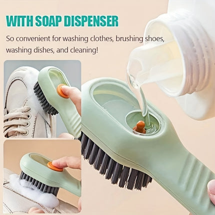 Luxury Soft Bristle Shoe Brush with Liquid Holder