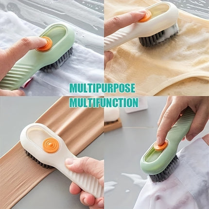 Luxury Soft Bristle Shoe Brush with Liquid Holder