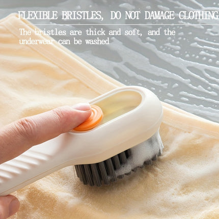 Luxury Soft Bristle Shoe Brush with Liquid Holder