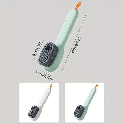 Luxury Soft Bristle Shoe Brush with Liquid Holder