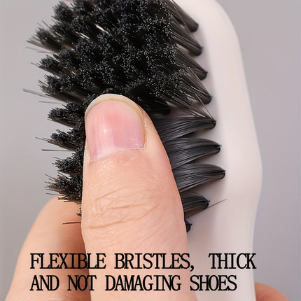 Luxury Soft Bristle Shoe Brush with Liquid Holder