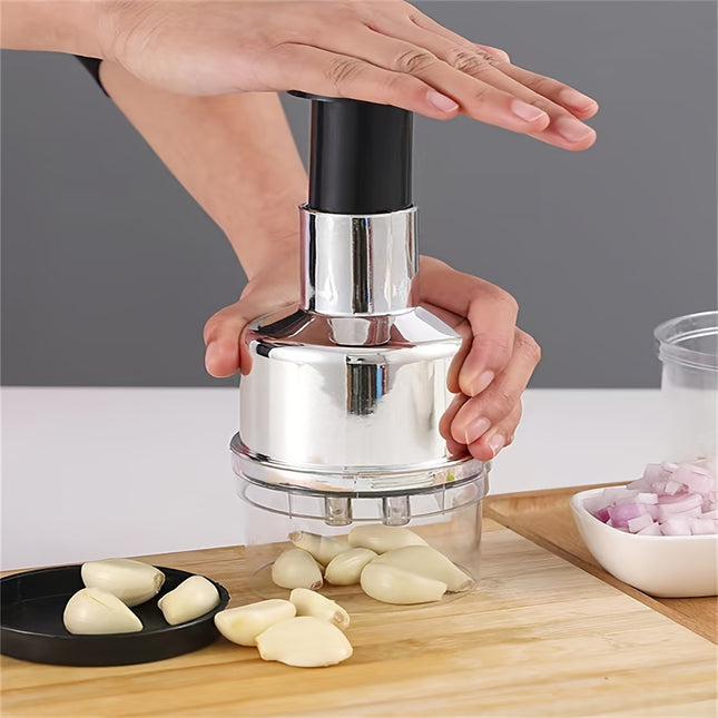 Manual Garlic Press & Mini Food Chopper - Kitchen Essential