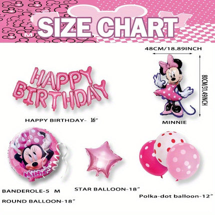 34-Piece Minnie Mouse Balloon Set