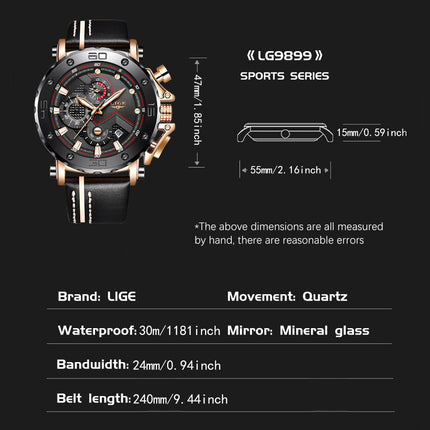 Luxury Quartz Chronograph Sports Watch