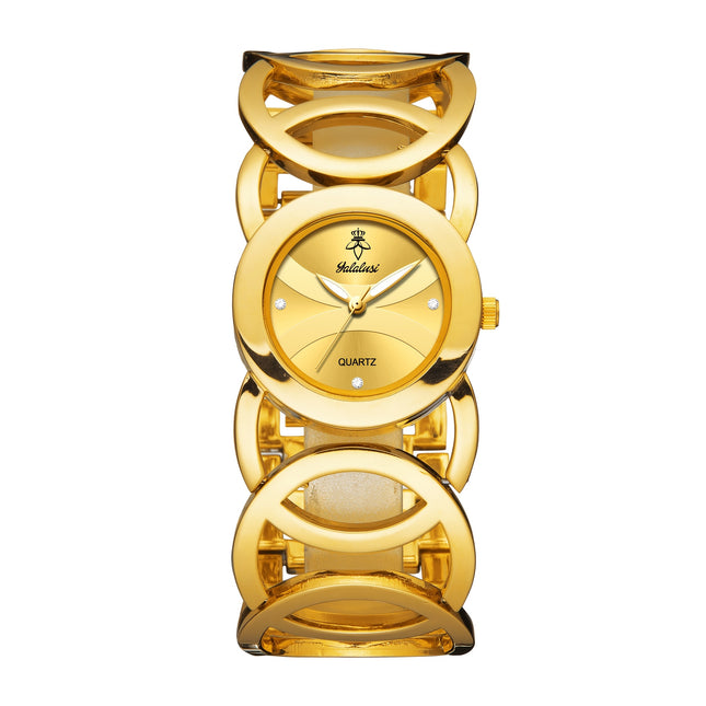 Elegant Golden Women's Quartz Watch