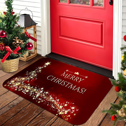 Sparkling Star Doormat – Festive Cheer for Your Doorway - Monti Bargains
