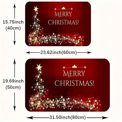 Sparkling Star Doormat – Festive Cheer for Your Doorway - Monti Bargains
