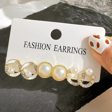 9-Pair Elegant Earrings Set