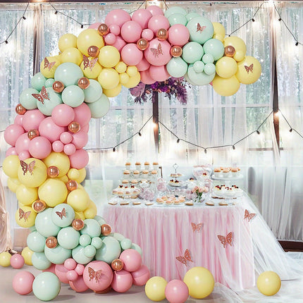 187 pcs Butterfly Balloon Arch Kit