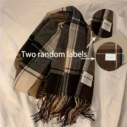Chic Plaid Women’s Scarf